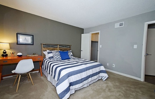 Comfortable Bedroom at 555 Mansell, Roswell, GA