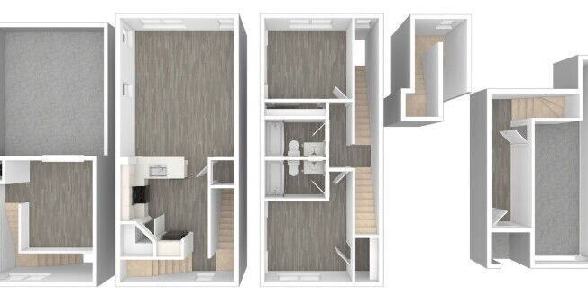 Two Bedroom Two Bath Floorplan