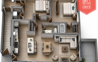 1 bed, 1 bath, $1,200, Unit 111614