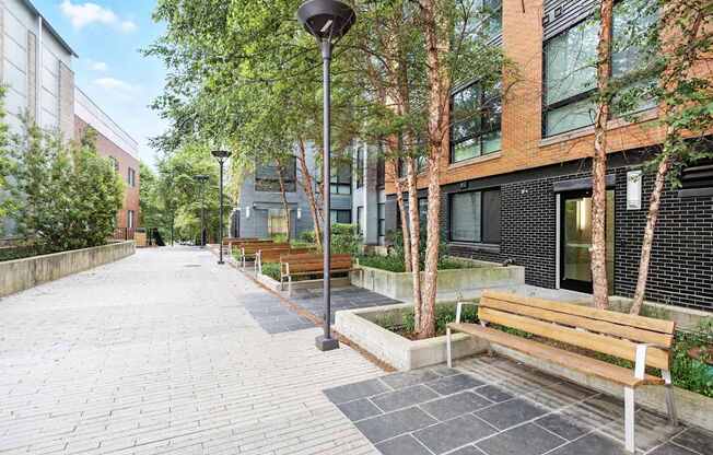 Photo of Walkway alongside the building