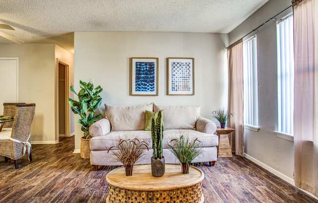 Monarch Pass Apartments in Fort Worth, TX photo of living room with hardwood flooring