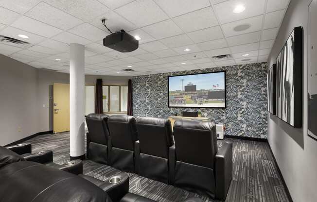 Living room at Lowertown Lofts, St. Paul, 55101