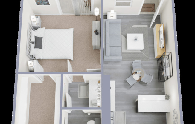 1 bed, 1 bath, 662 sqft, $999