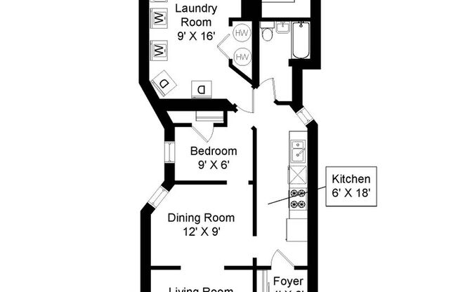 1 bed, 1 bath, 615 sqft, $1,995, Unit 2602RA-G