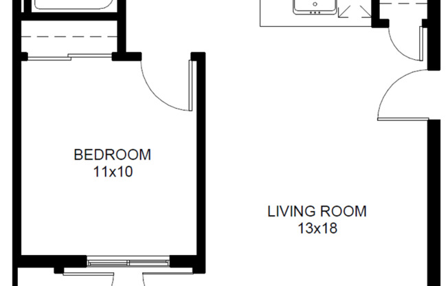 1 bed, 1 bath, 672 sqft, $1,515, Unit G105