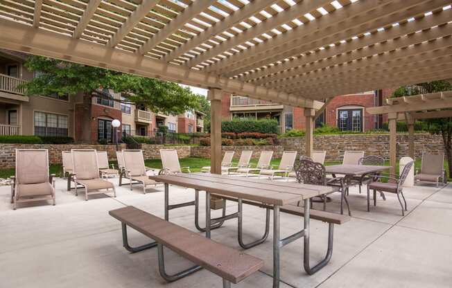 Picnic Area With Grilling Facility at Highland Park, Overland Park, Kansas