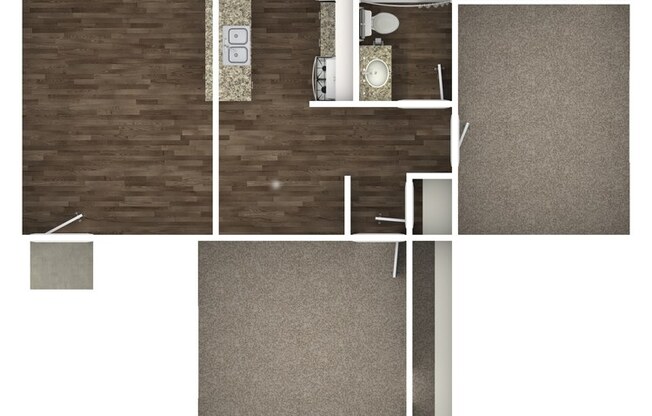 2 beds, 1 bath, 744 sqft, $1,795