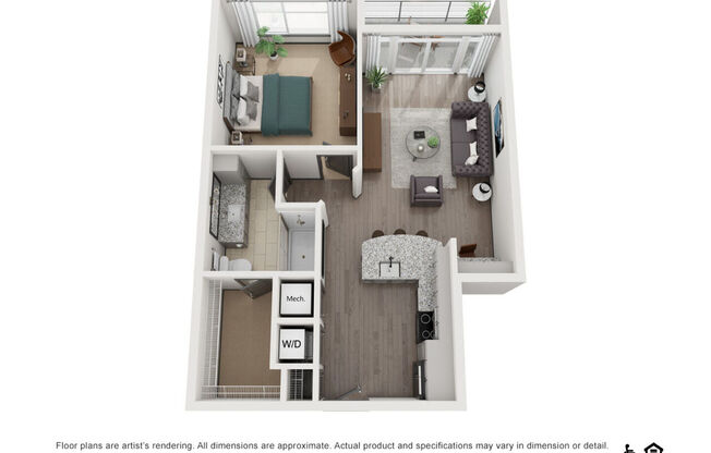 1 bed, 1 bath, 758 sqft, $1,925