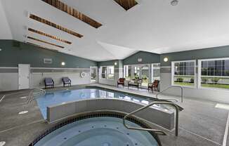 Indoor Swimming Pool and Spa at Serra Vista Apartment Homes, Lynnwood