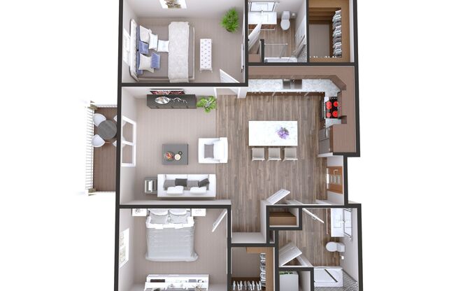 2 beds, 2 baths, 1,008 sqft, $1,715, Unit 315