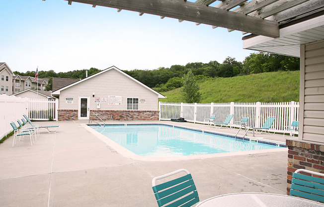 Community Pool at CoppperCreek Apartments in Council Bluffs, IA