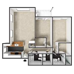 2 beds, 2 baths, 994 sqft, $1,749