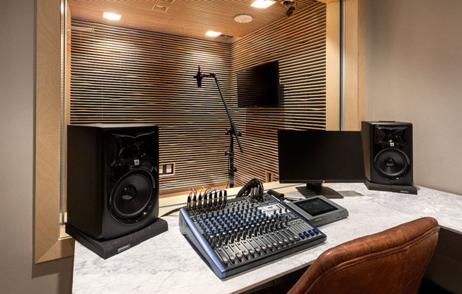 Private resident recording studio