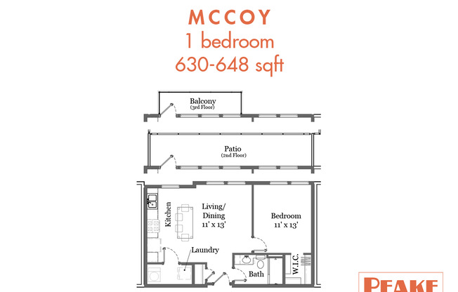 1 bed, 1 bath, 646 sqft, $1,345, Unit 320CH