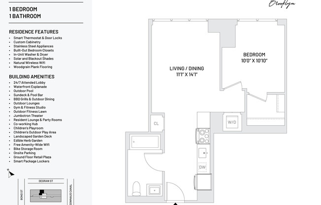 1 bed, 1 bath, $4,550, Unit 1709