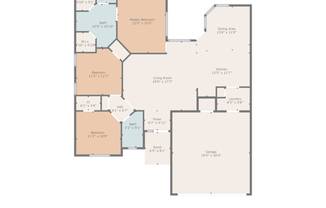 3 beds, 2 baths, $1,600