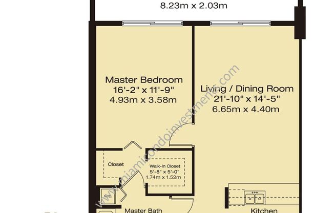 1 bed, 1 bath, $2,950, Unit APT 3506