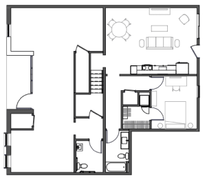 1 bed, 2 baths, 1,563 sqft, $2,293