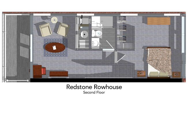 1 bed, 1 bath, 870 sqft, $1,395, Unit Unit 3 - Rowhouse