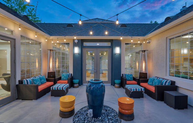 Poolside Lounge With Ample Sitting at Pavona Apartments, 760 N. 7th Street, San Jose
