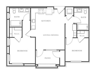 2 beds, 2 baths, 952 sqft, $3,224