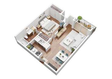 1 bed, 1 bath, 585 sqft, $1,930