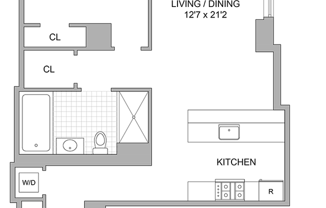 1 bed, 1 bath, 848 sqft, $5,000, Unit 9P