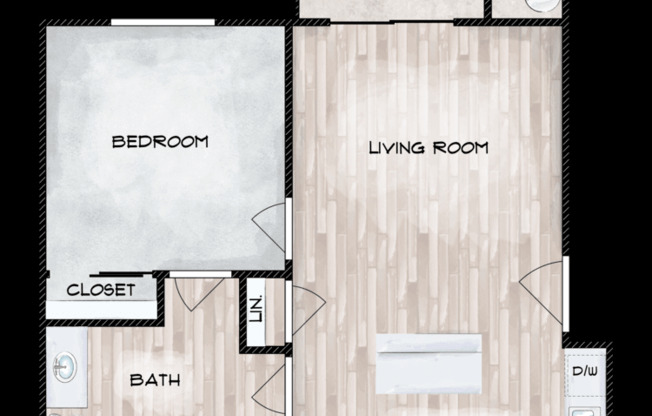 1 bed, 1 bath, 618 sqft, $1,799
