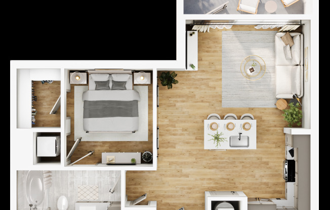 1 bed, 1 bath, 806 sqft, $2,410