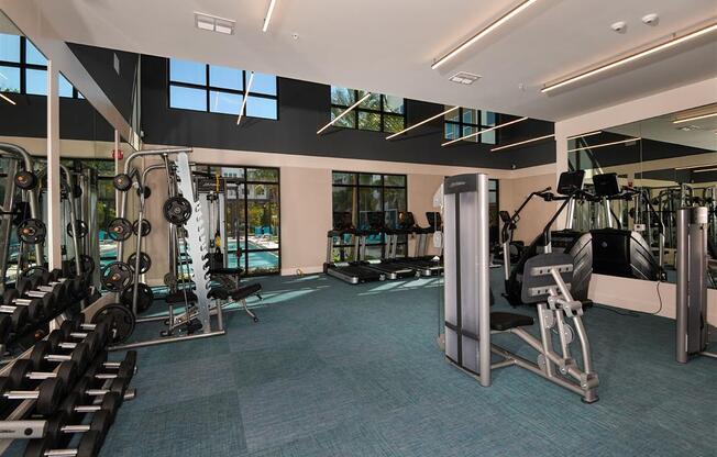 Professional Fitness Center at Lyra Luxury Apartments Near Downtown Sarasota, FL