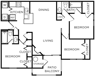 3 beds, 2 baths, 1,163 sqft, $1,925