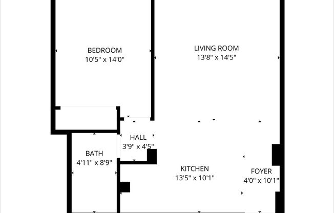 1 bed, 1 bath, 700 sqft, $1,900, Unit 418-1510