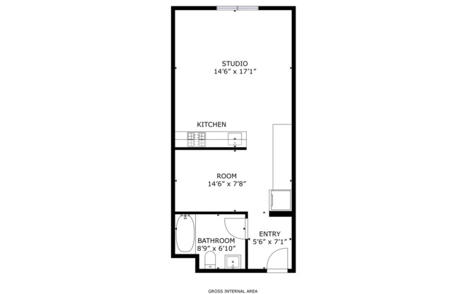 Studio, 1 bath, 473 sqft, $1,895, Unit 610