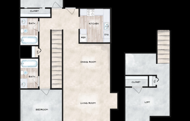 2 beds, 2 baths, 1,118 sqft, $2,275