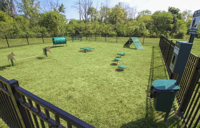 This is a photo of the off-leash dog park at Place Apartments in Washington Township, OH