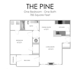 1 bed, 1 bath, 600 sqft, $1,270