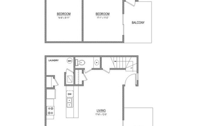 2 beds, 1.5 baths, 1,224 sqft, $1,200, Unit Unit 104