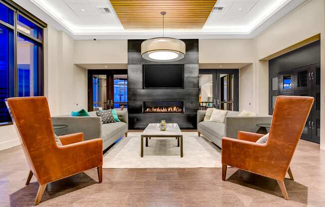 Sky Club with Fireplace at Cirrus, Seattle, 98121
