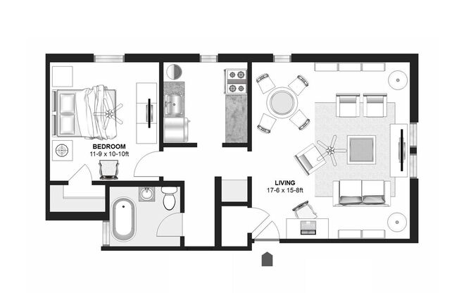 1 bed, 1 bath, 620 sqft, $925, Unit 307