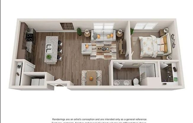 1 bed, 1 bath, 808 sqft, $1,400, Unit 1-227