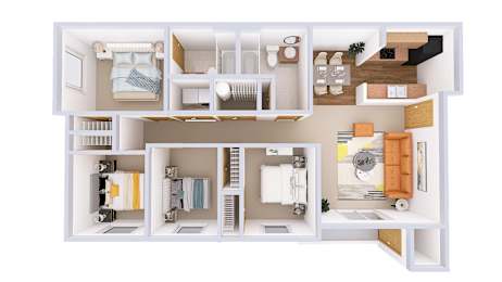 4 beds, 2 baths, 1,274 sqft, $2,407