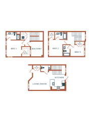 3 beds, 3 baths, 1,667 sqft, $3,417