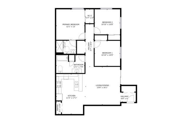 3 beds, 2 baths, $1,695, Unit 2764-01