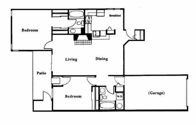 2 beds, 2 baths, 1,090 sqft, $1,490, Unit 4460-104