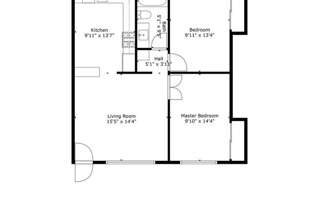 2 beds, 1 bath, 749 sqft, $1,895, Unit 06