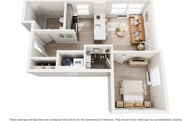 1 bed, 1 bath, 620 sqft, $2,095, Unit 601