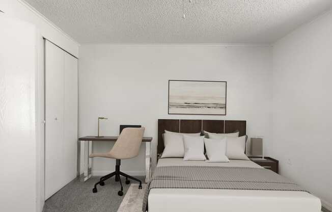 apartment bedroom at Tanglewood Apartments