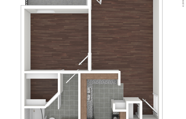 1 bed, 1 bath, 611 sqft, $1,200