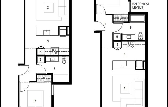 1 bed, 1 bath, 421 sqft, $1,795, Unit 501