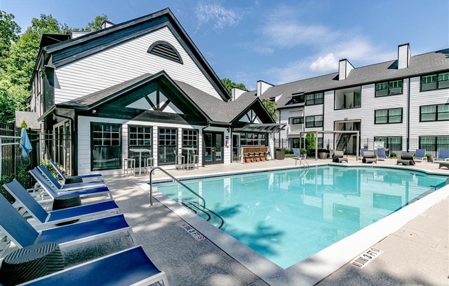 Sparkling Pool and Clubhouse.